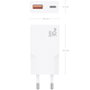 AISENS Cargador GaN 30W Ultra Delgado 1xUSB-C 1xUSB-A Blanco
